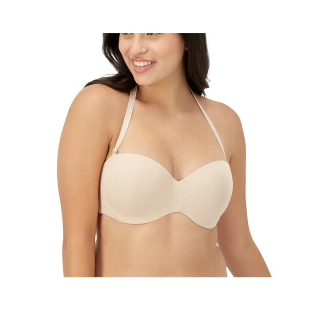 Maidenform Strapless Bra Strapless Bra 38DDD Nude Beige Convertible‎ Formal Prom